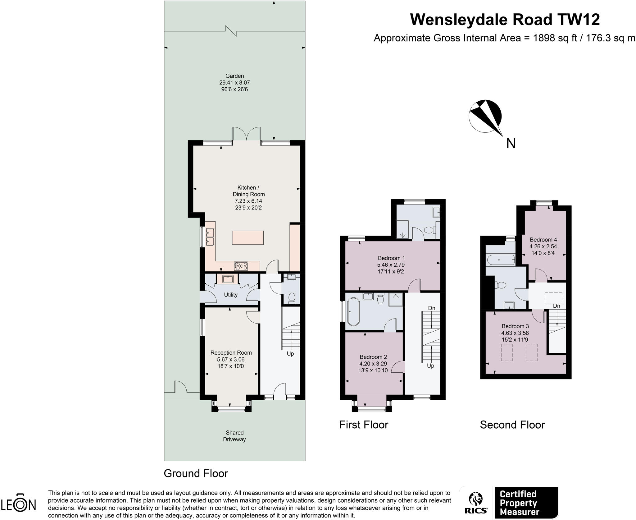 Wensleydale Road, Hampton, TW12 floorplan