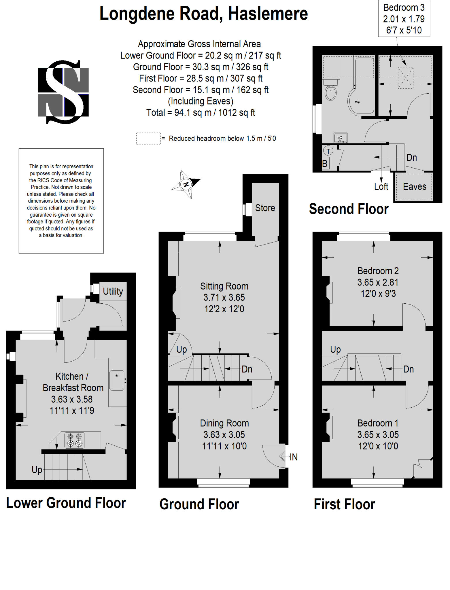 Longdene Road, Haslemere, Surrey, GU27 floorplan