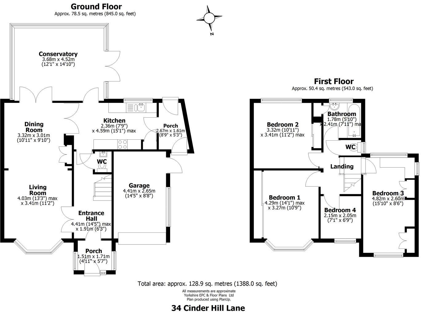 Cinder Hill Lane, Grenoside, Sheffield floorplan
