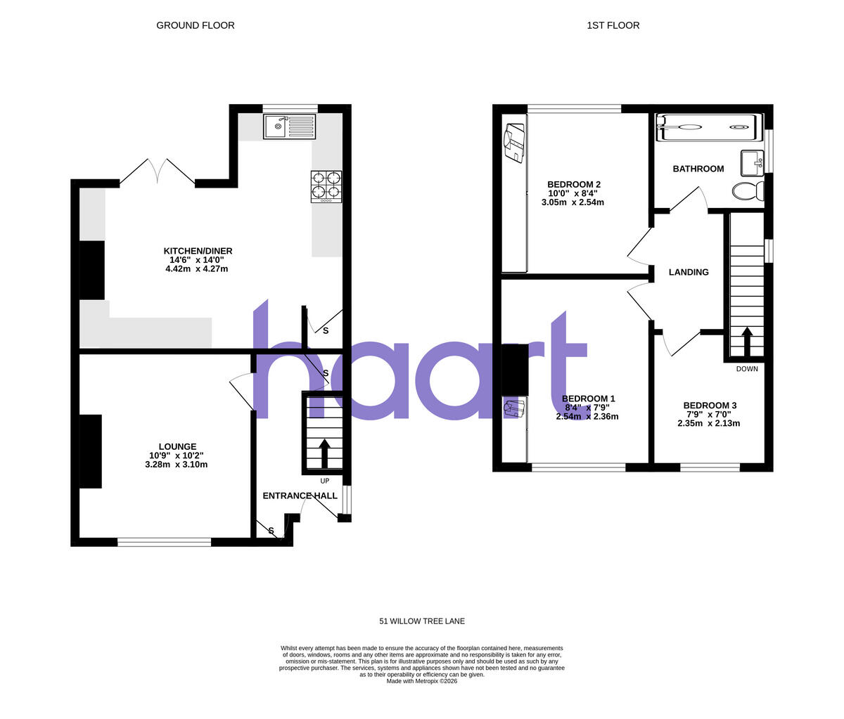 Willow Tree Lane, Hayes floorplan