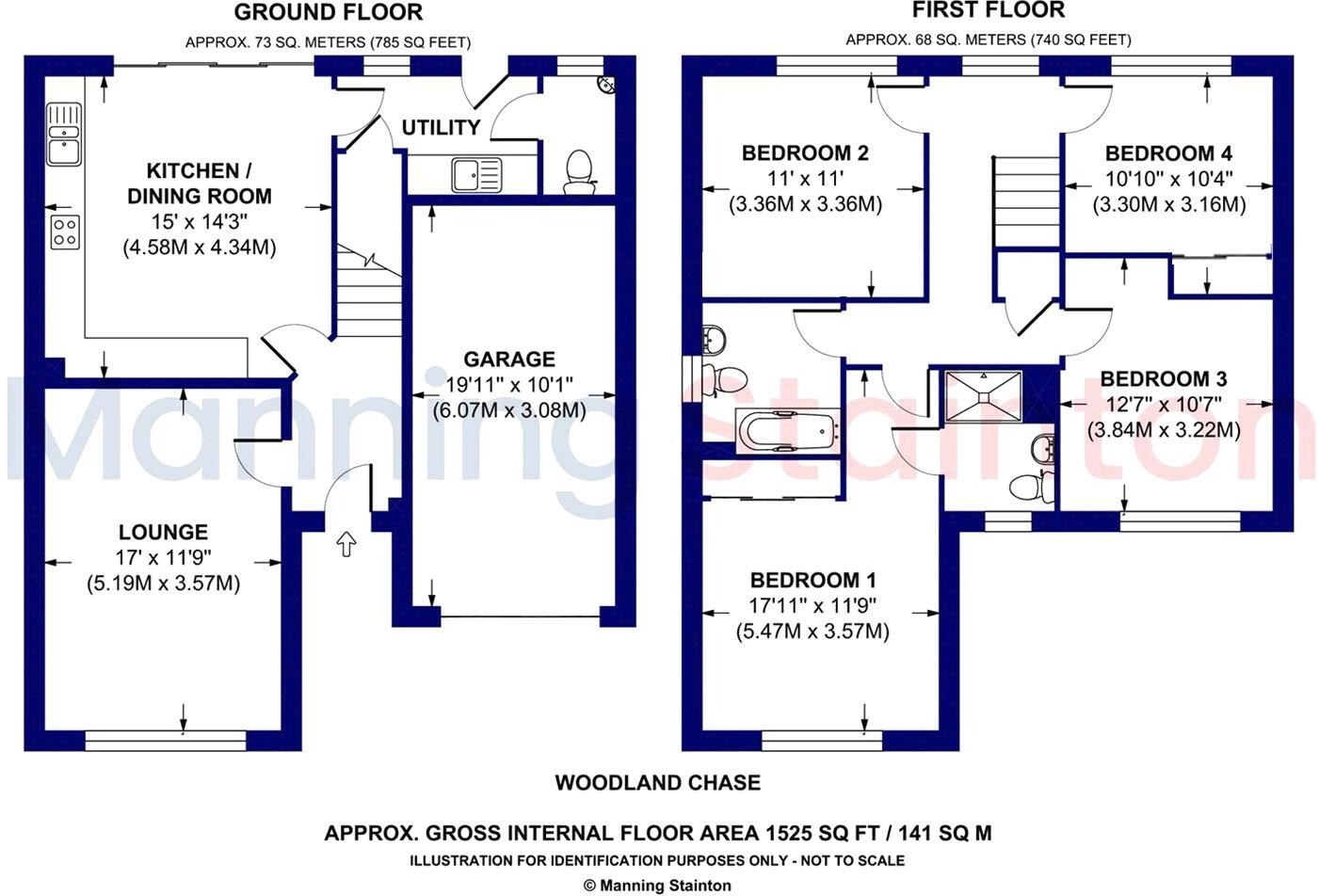 Woodland Chase, Leeds, West Yorkshire floorplan