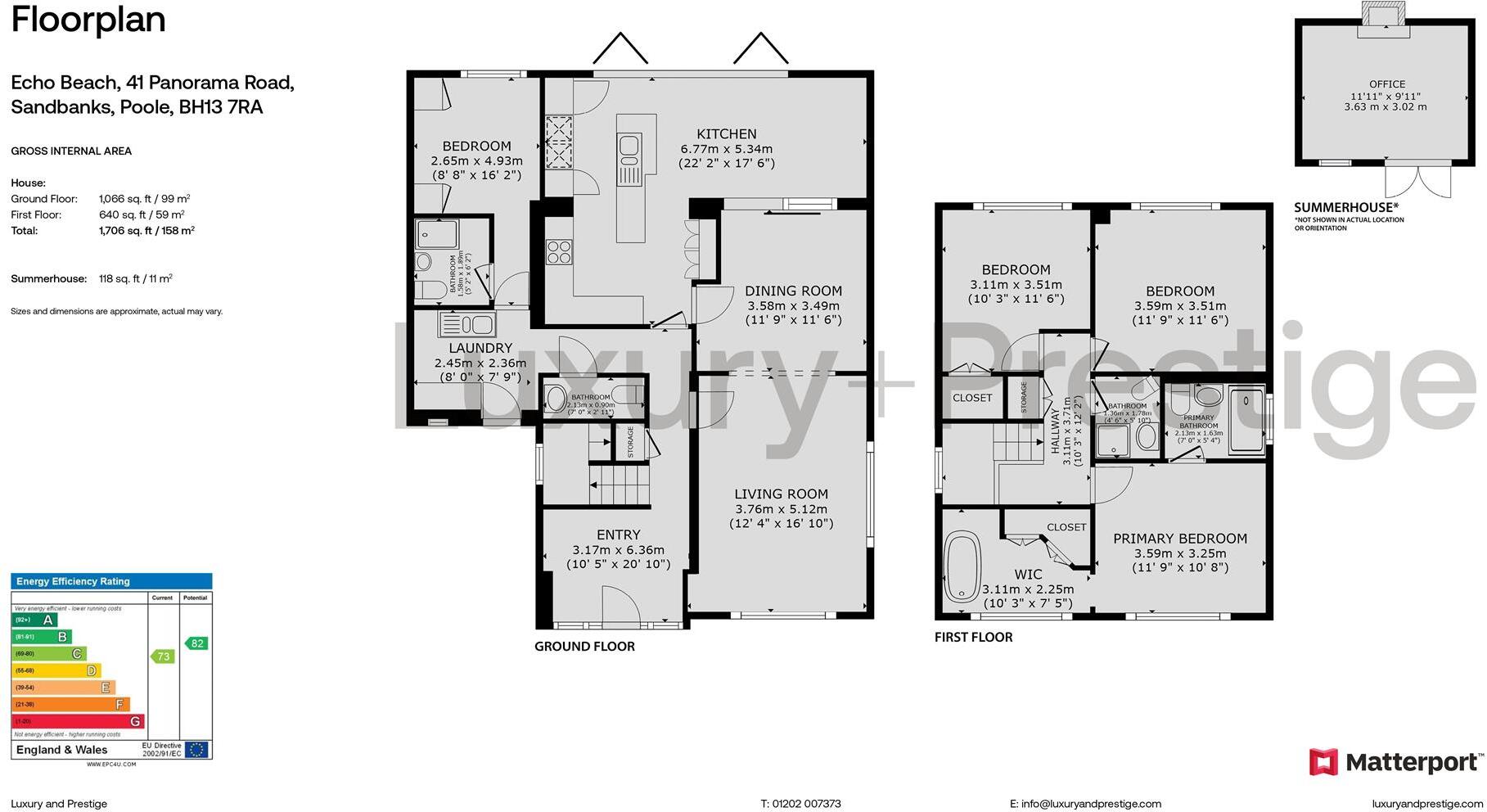Panorama Road, Sandbanks floorplan
