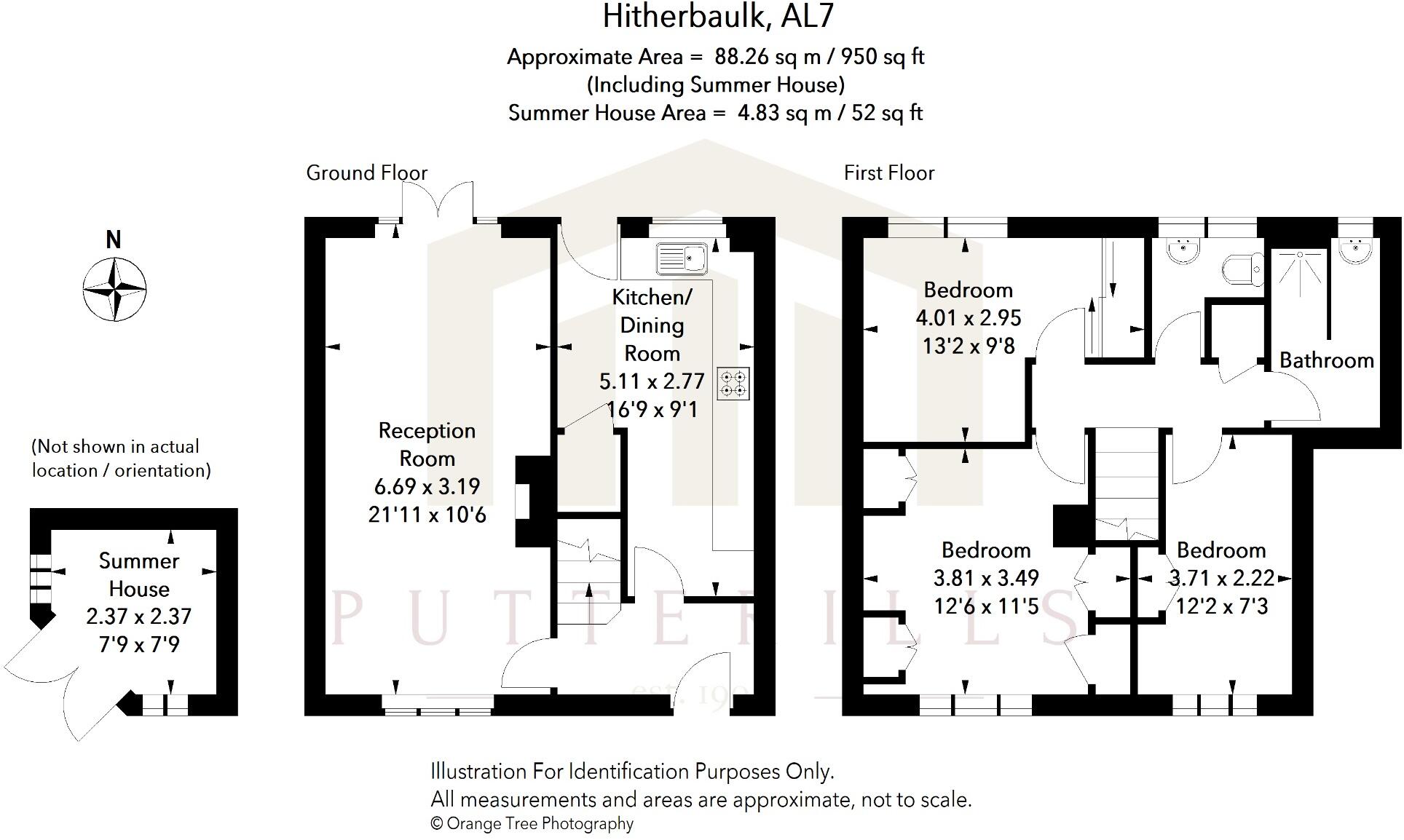Hitherbaulk, Welwyn Garden City, Hertfordshire, AL7 floorplan