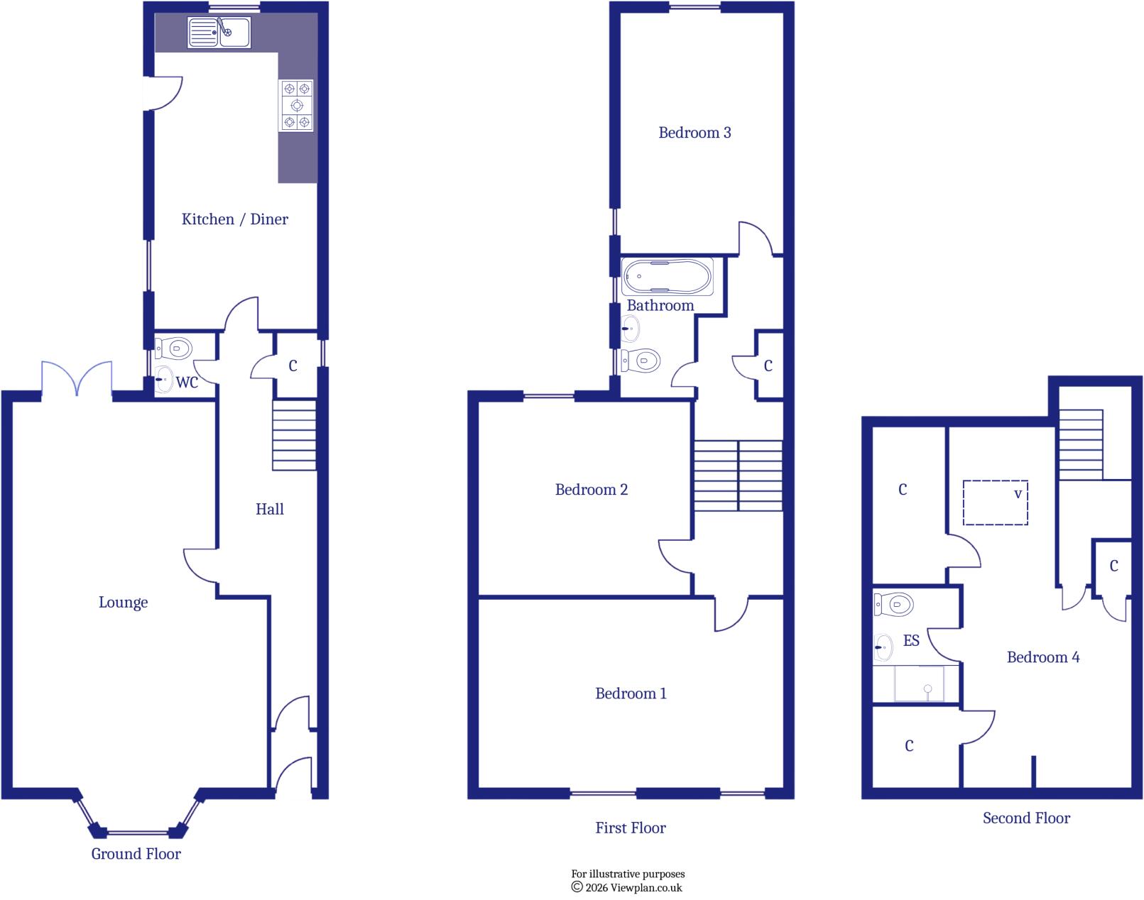 Windsor Terrace, Penarth floorplan