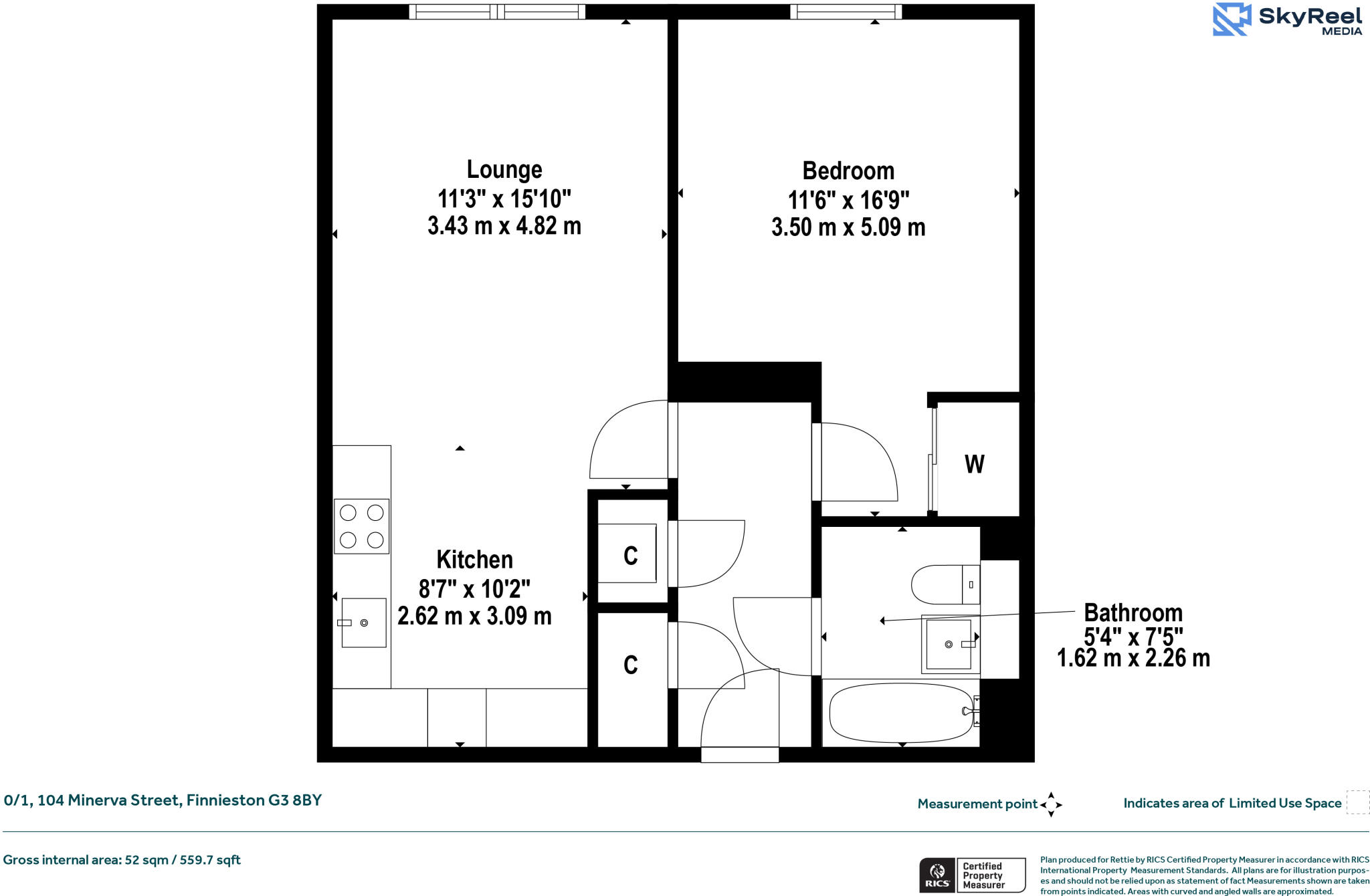 Minerva Street, Finnieston, Glasgow floorplan