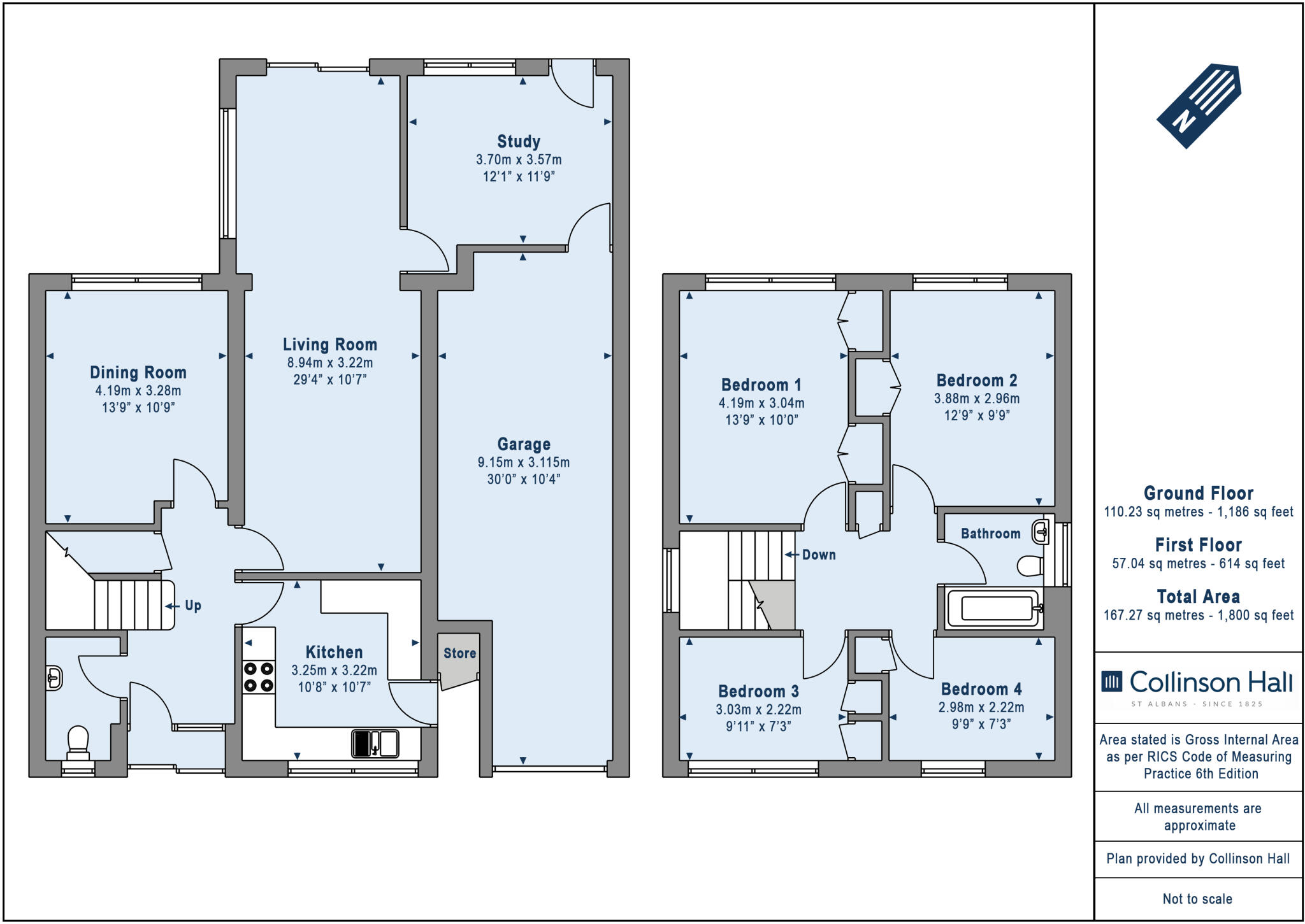 Hadrian Close, St. Albans, Hertfordshire, AL3 floorplan