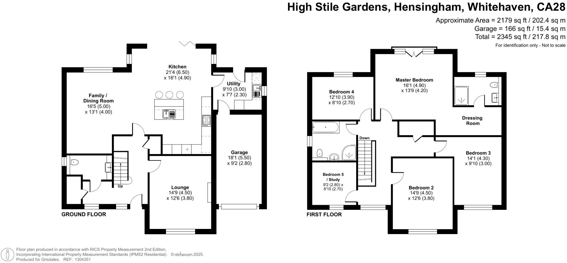 High Stile Gardens, Hensingham, Whitehaven floorplan