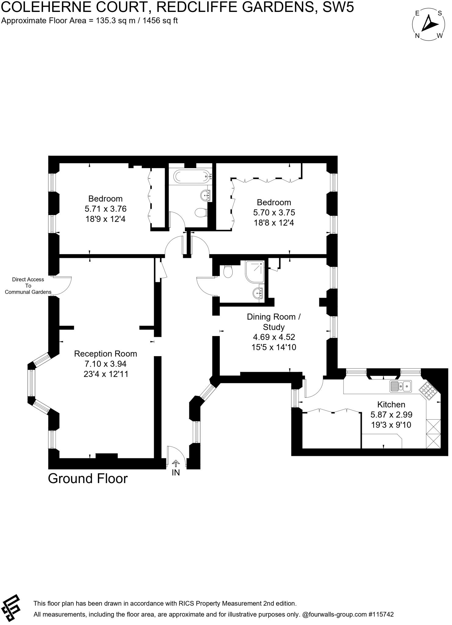 Redcliffe Gardens, Chelsea, SW5 floorplan