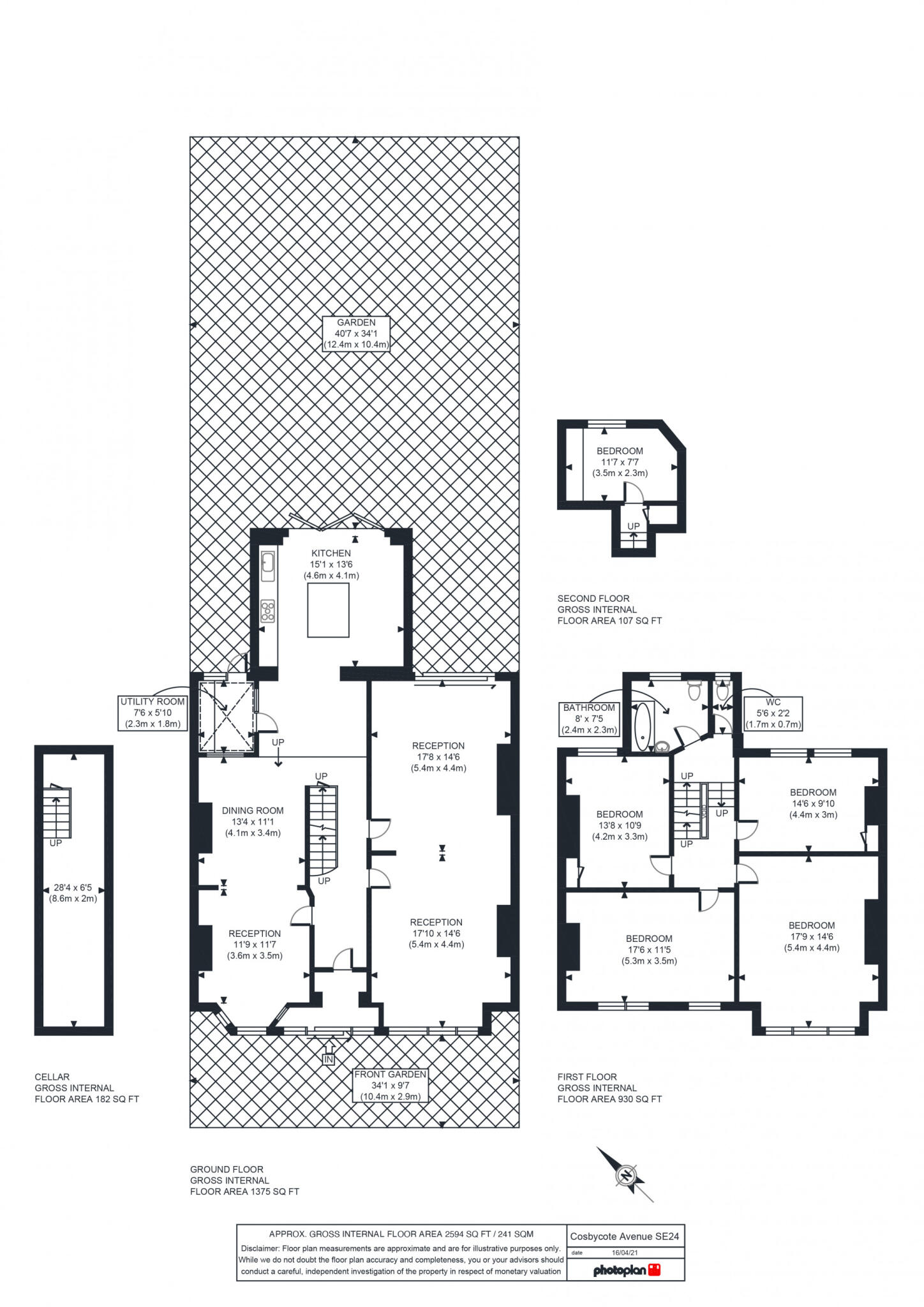 Cosbycote Avenue, Herne Hill, SE24 floorplan