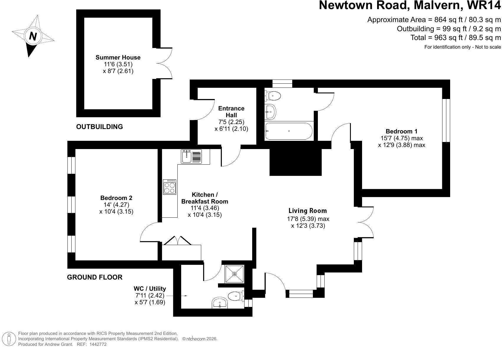 Newtown Road, Malvern floorplan