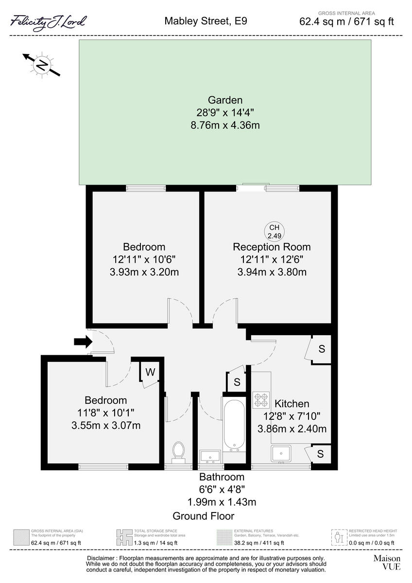 Mabley Street, LONDON E9 floorplan
