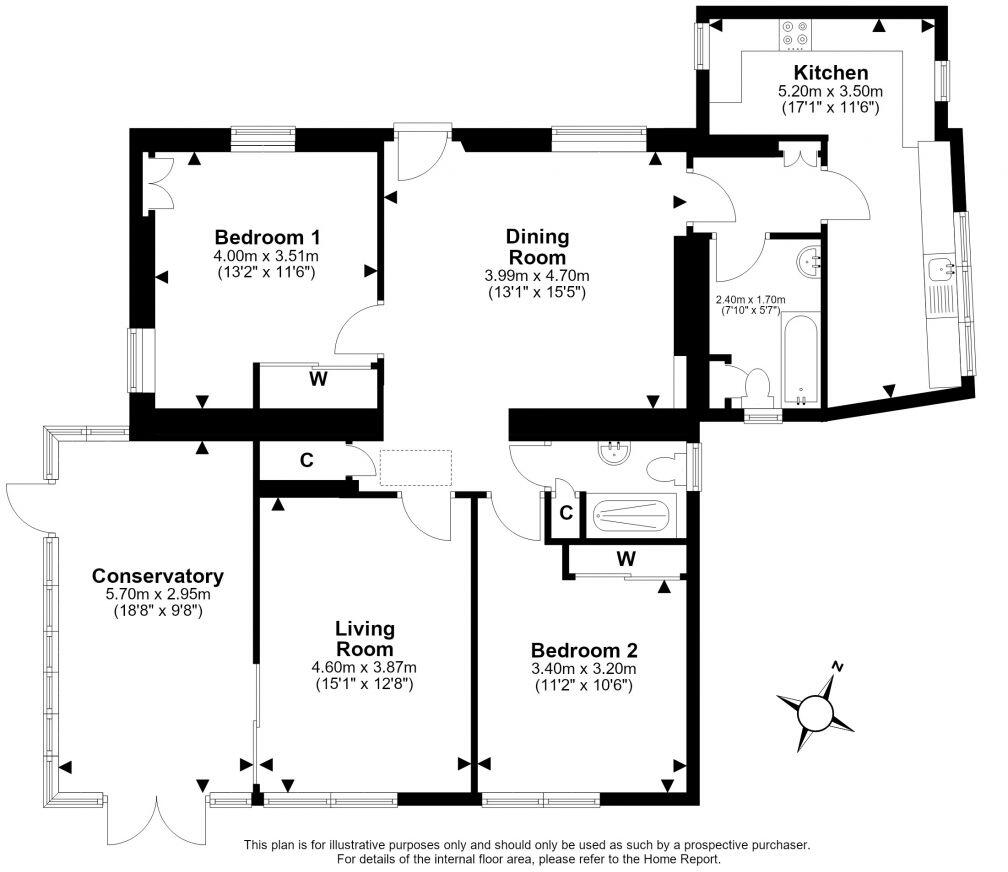 425 Lanark Road, Colinton, Edinburgh, EH13 0NL floorplan