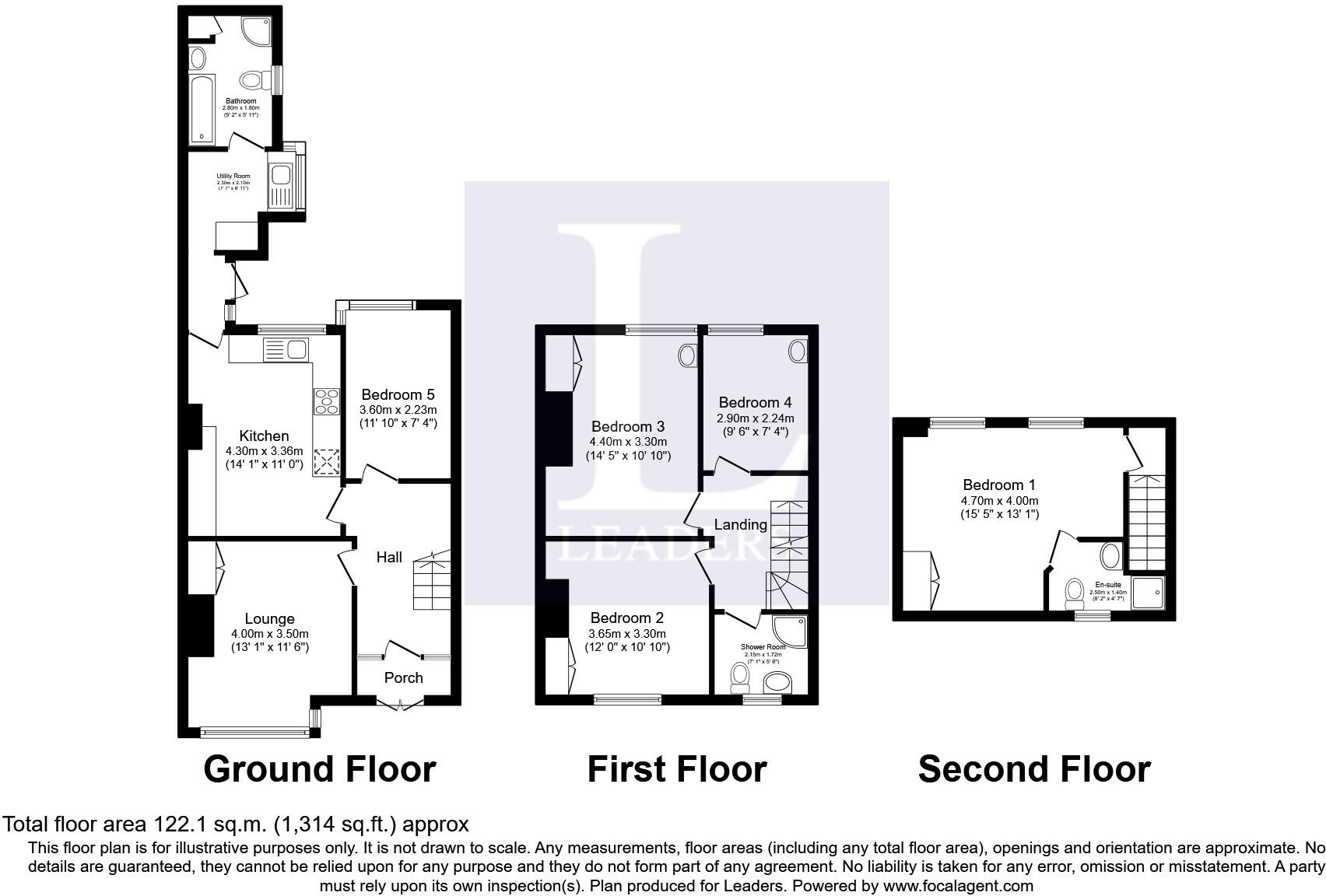 Laburnum Grove, Portsmouth, Hampshire, PO2 floorplan