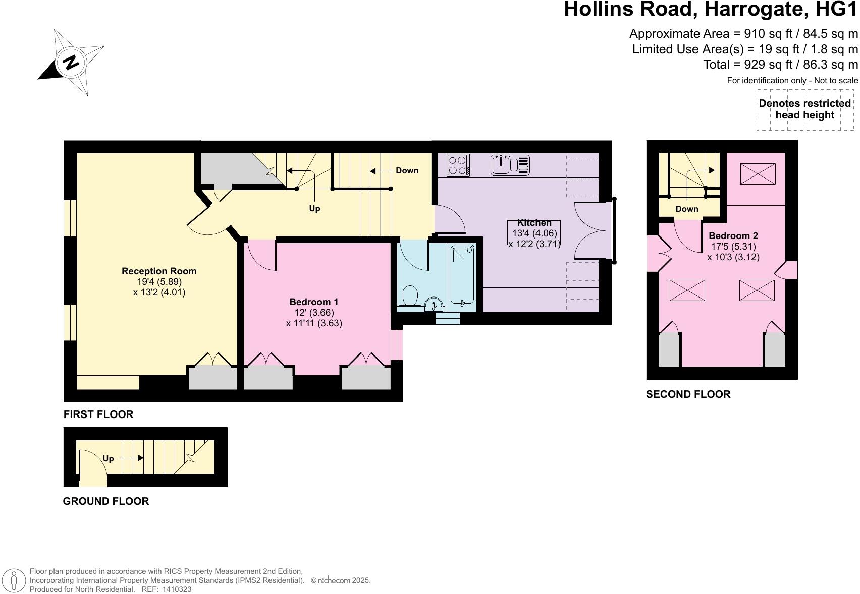 Flat 3, 3 Hollins Road, Harrogate, HG1 floorplan