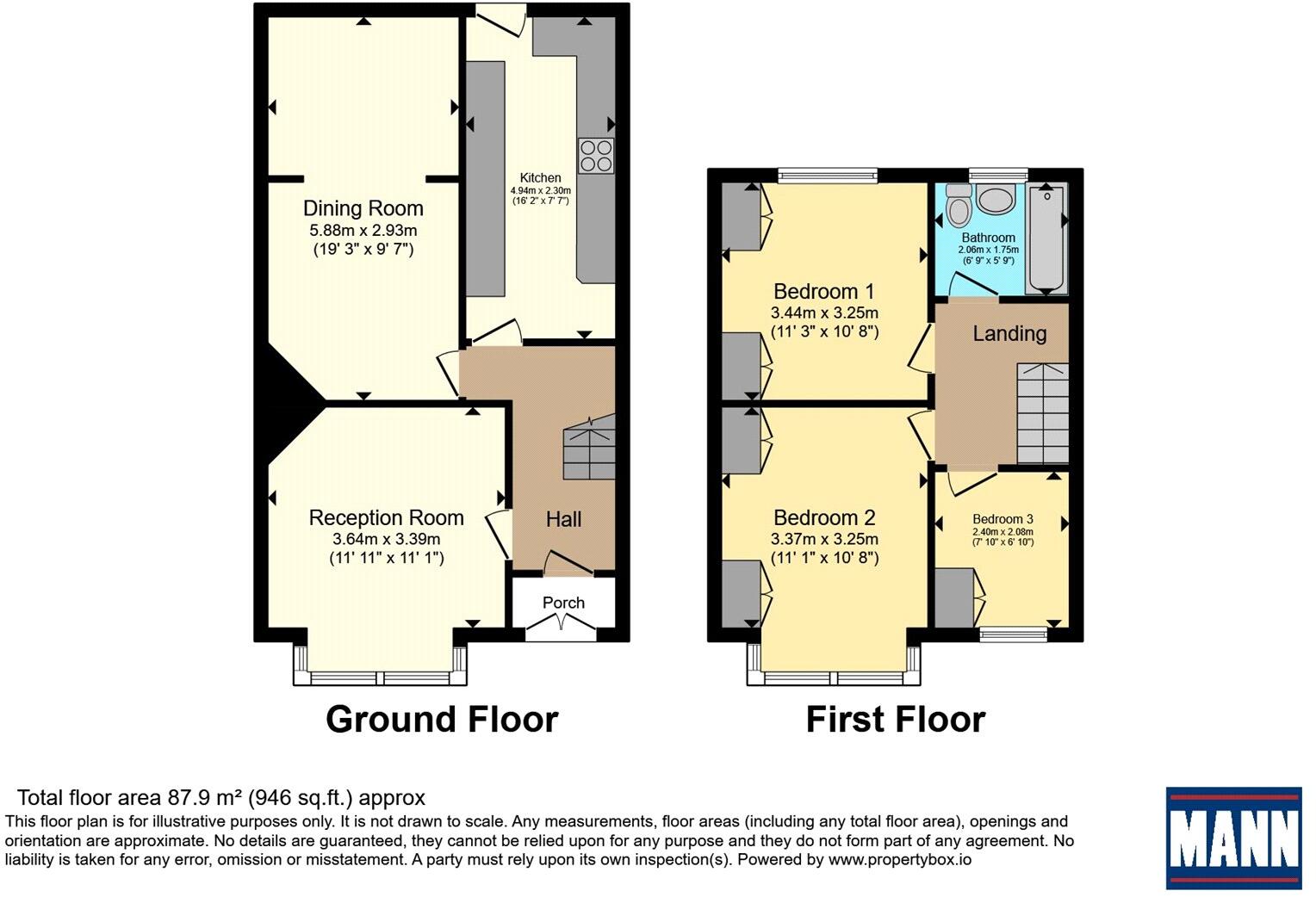Whitehill Road, Gravesend, Kent, DA12 floorplan