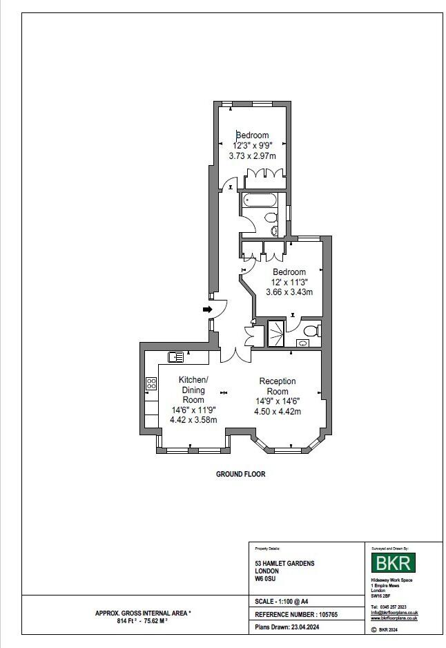Hamlet Gardens, King Street, Hammersmith, W6 floorplan