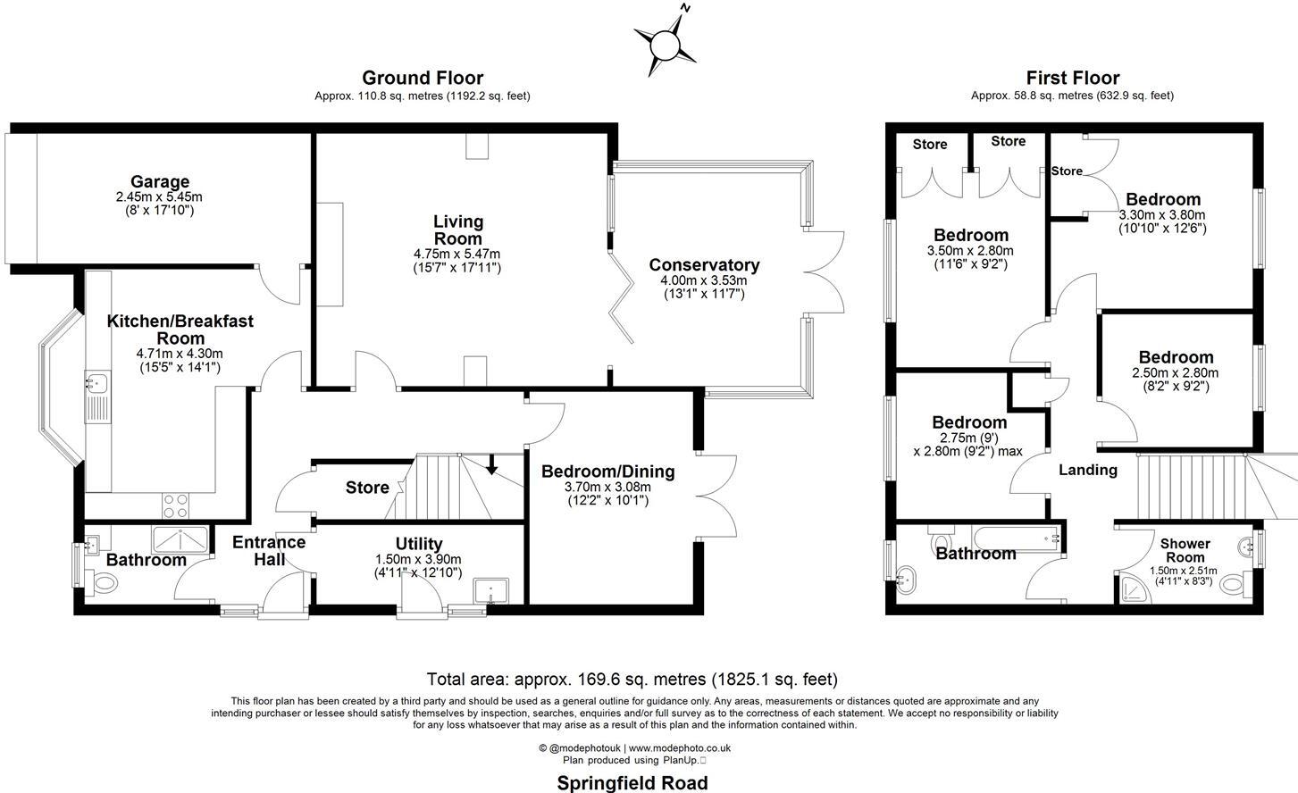 Springfield Road, Billericay floorplan