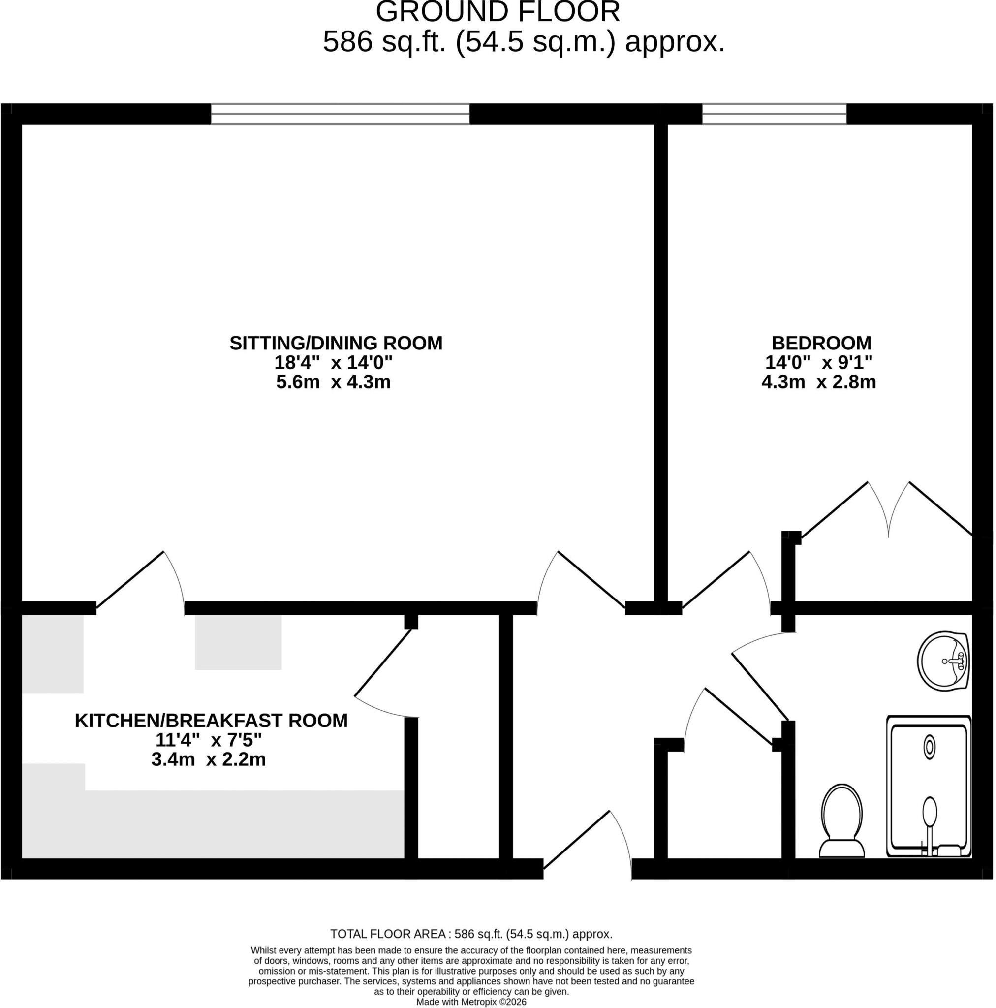 Priory Court, Wellington  floorplan