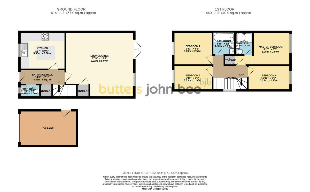 Hadley Green, Stafford floorplan