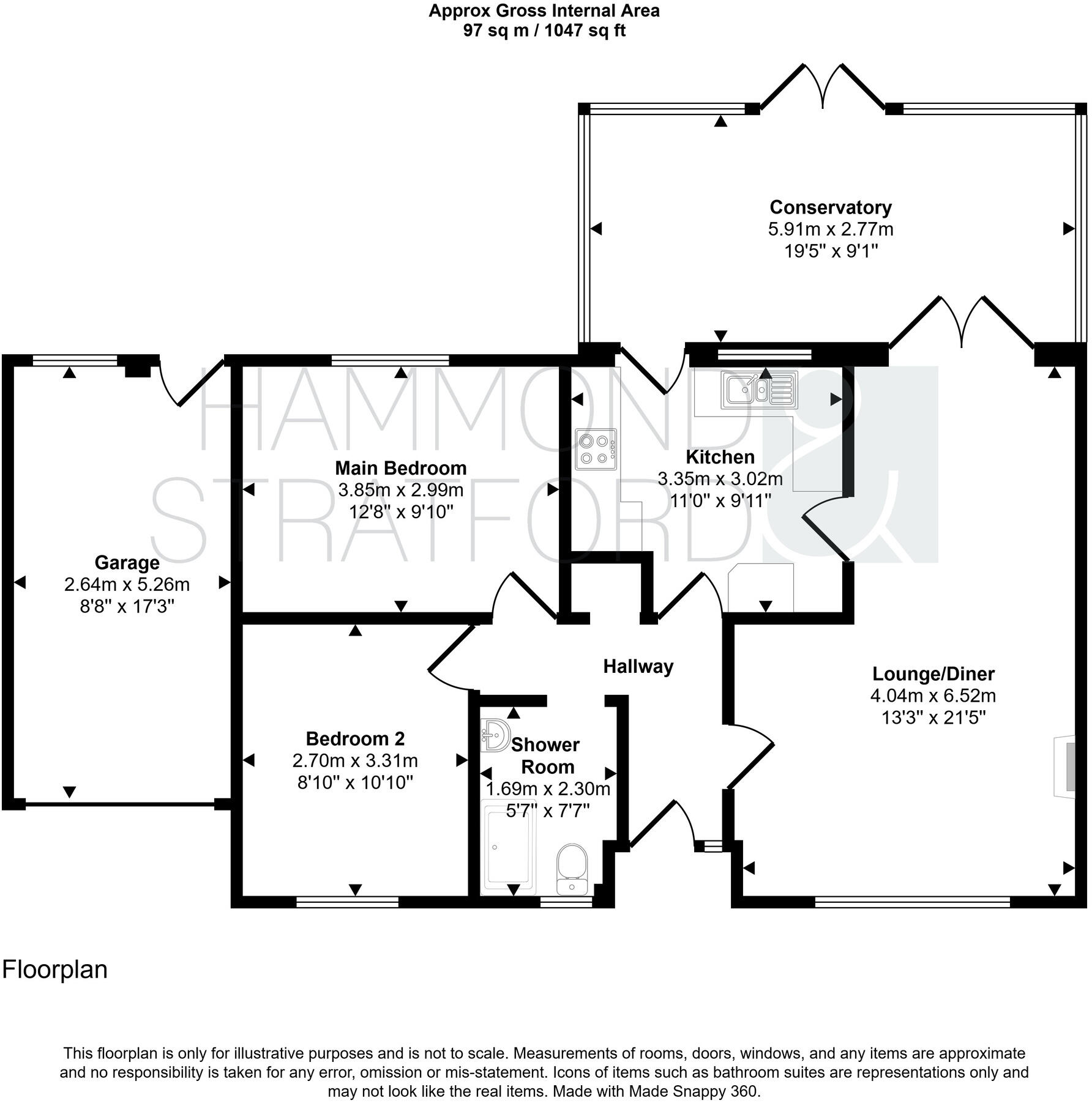 Iris Close, Attleborough floorplan
