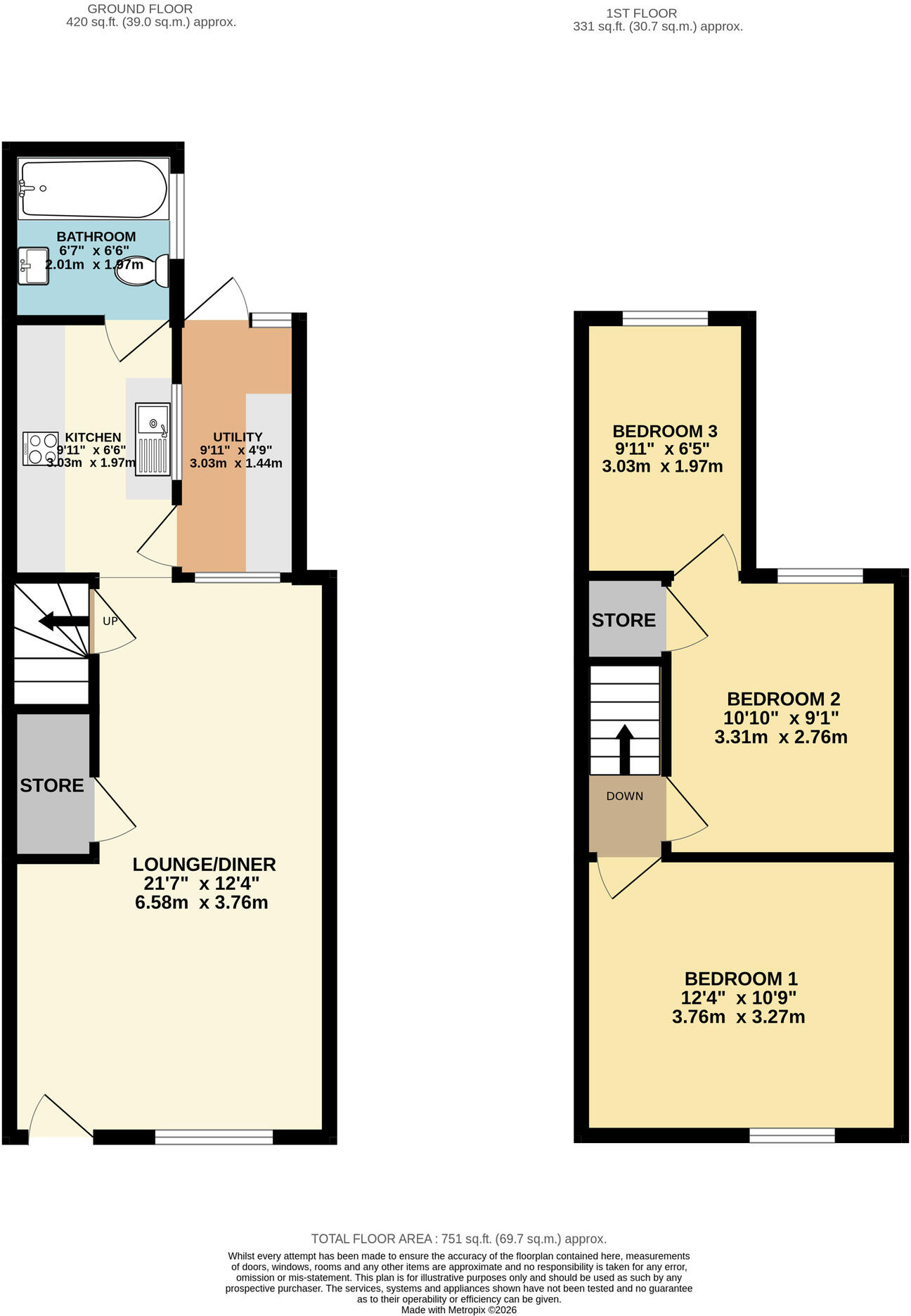Midland Road, Ellistown, Coalville, Leicestershire floorplan