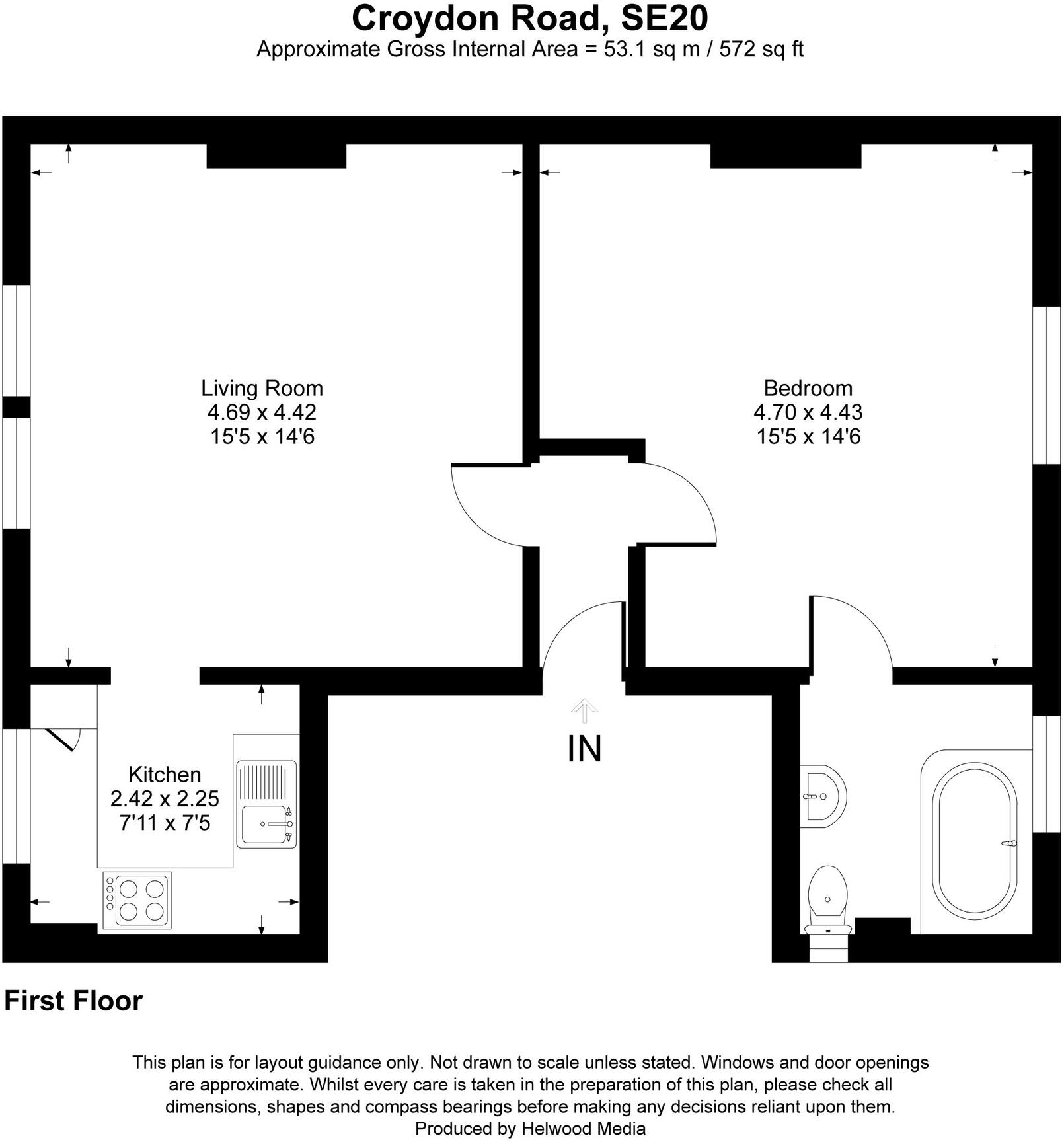 Croydon Road, Anerley floorplan
