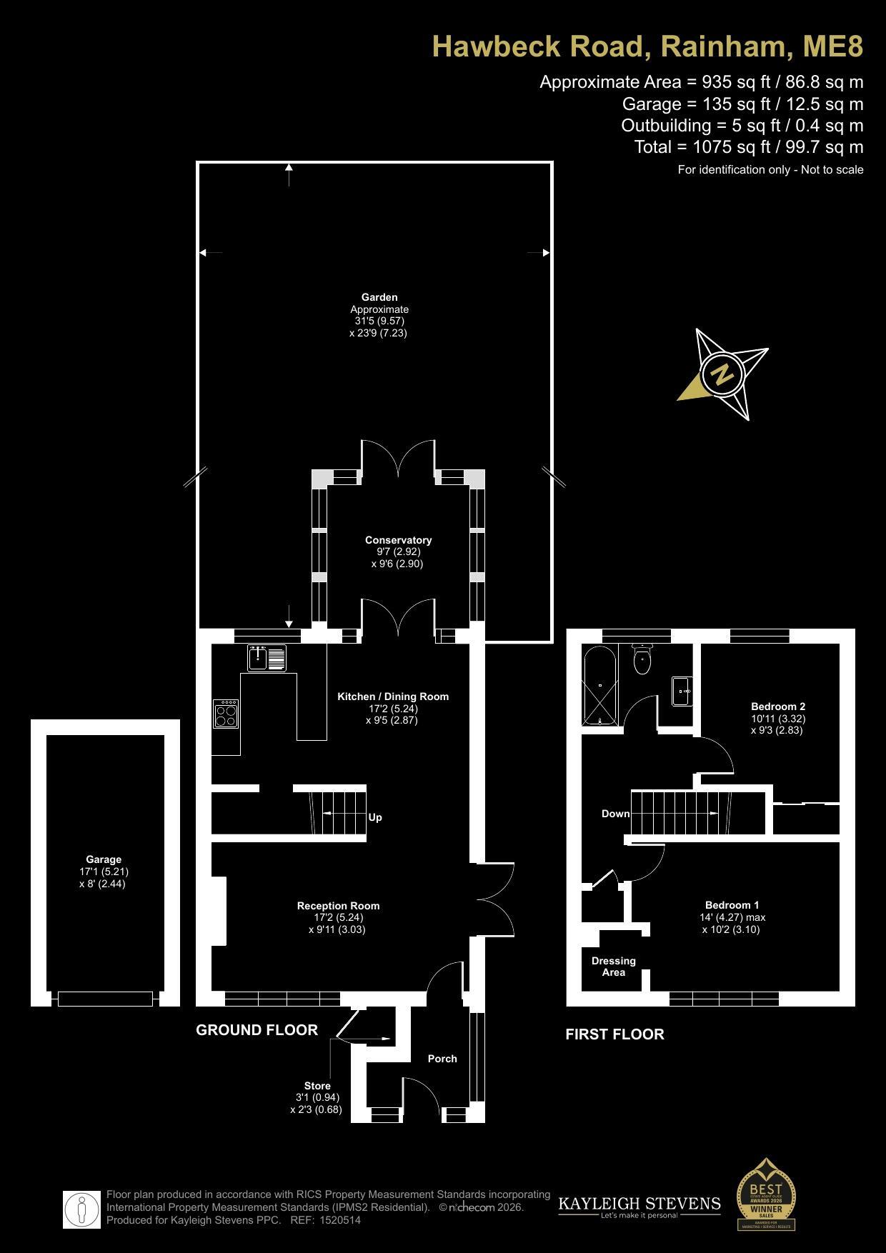 Stylish, spacious and far more impressive than expected - Nearly 1,000sq ft floorplan