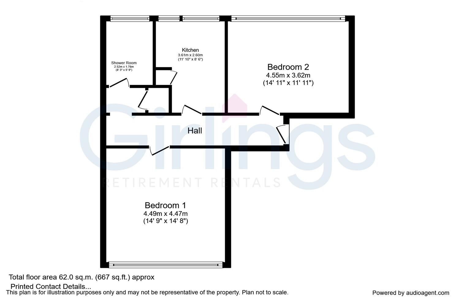 Hudson House, Southdowns Retirement Village floorplan
