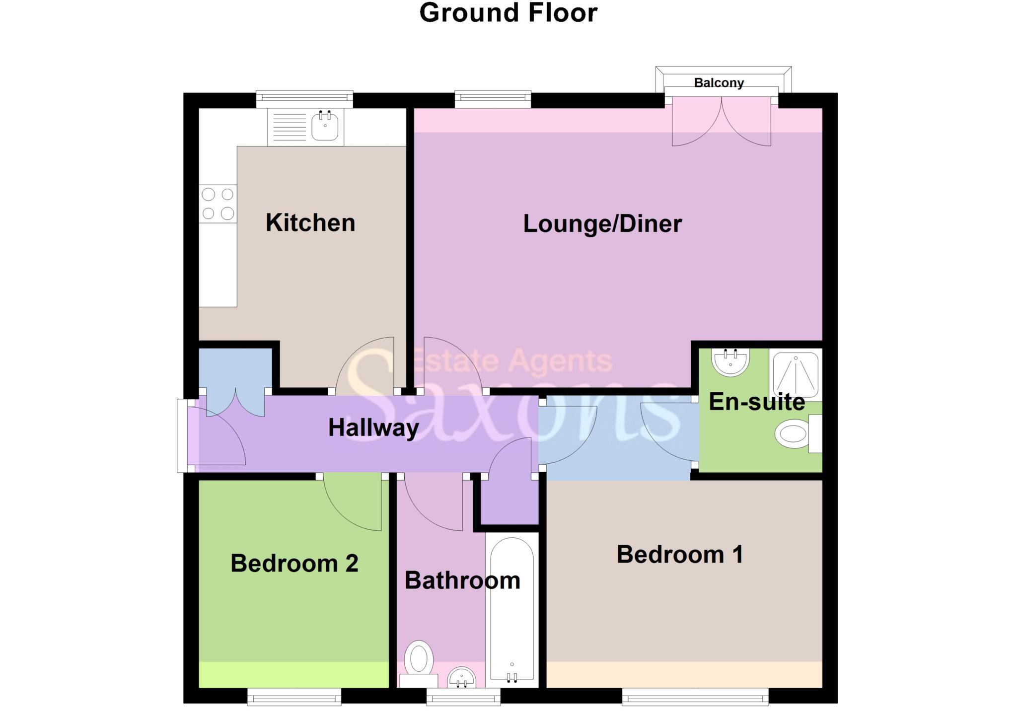 Charlotte Court, Highbridge floorplan