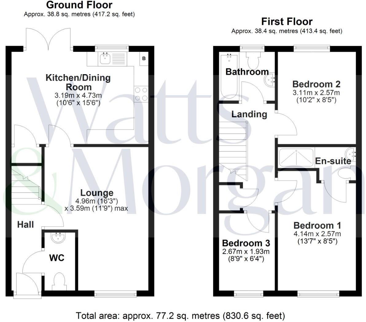 105 Ffordd Y Spitfire, St Athan, Vale of Glamorgan, CF62 4HN floorplan