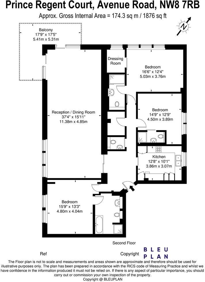 Prince Regent Court, LONDON, NW8 7RB floorplan