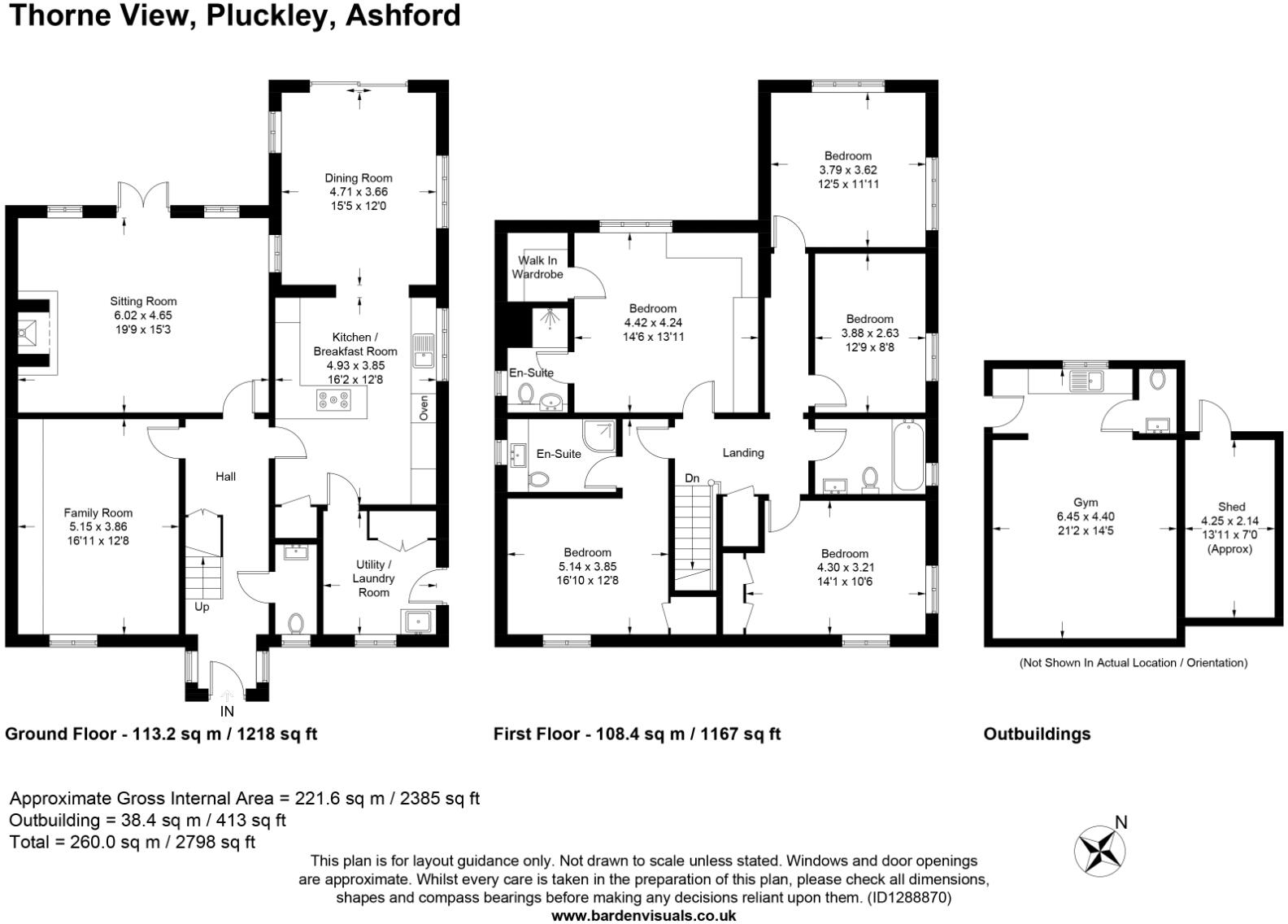 Pluckley, Ashford, Kent, TN27 floorplan