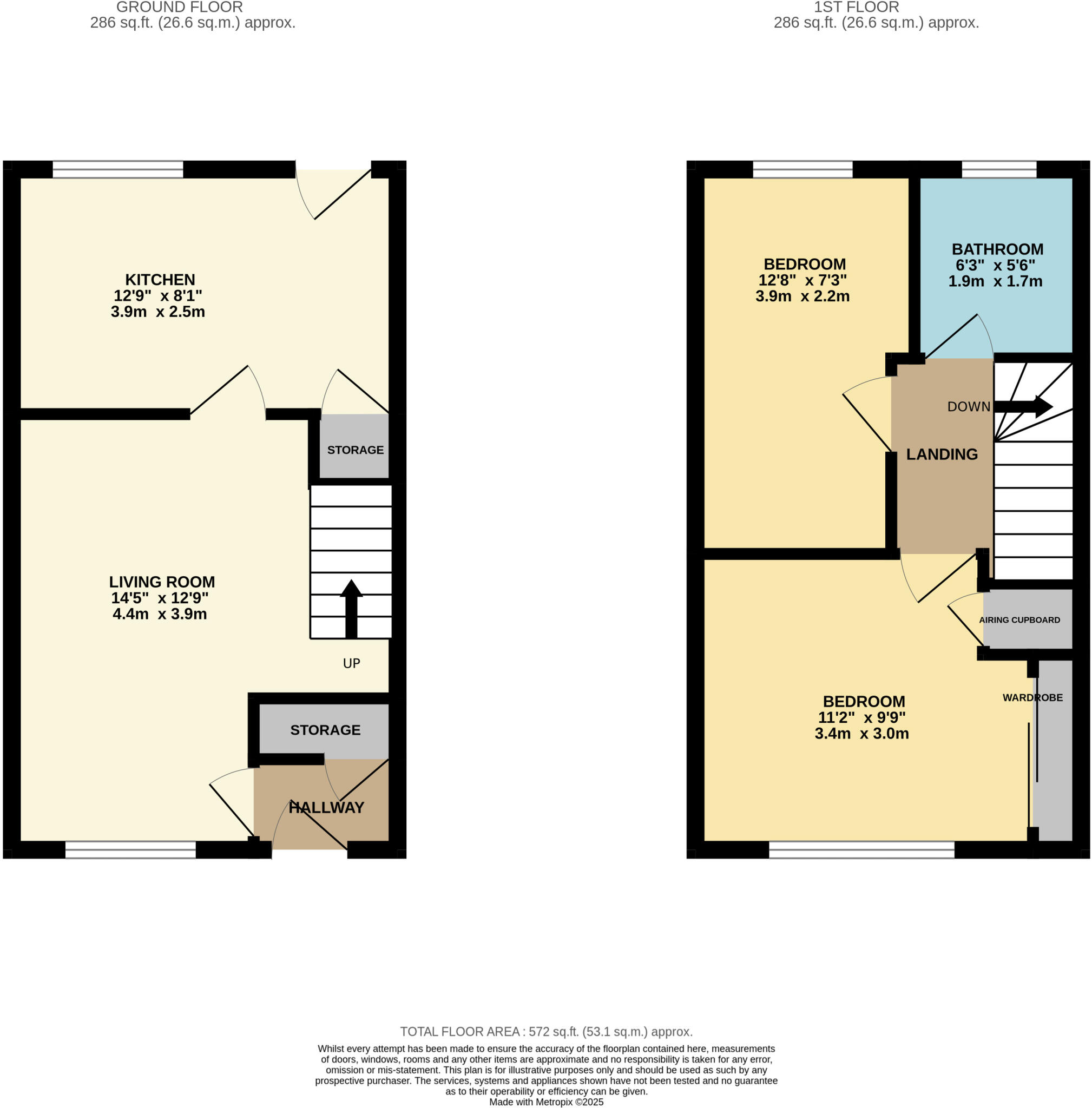 Thorpe Astley, Darien Way floorplan