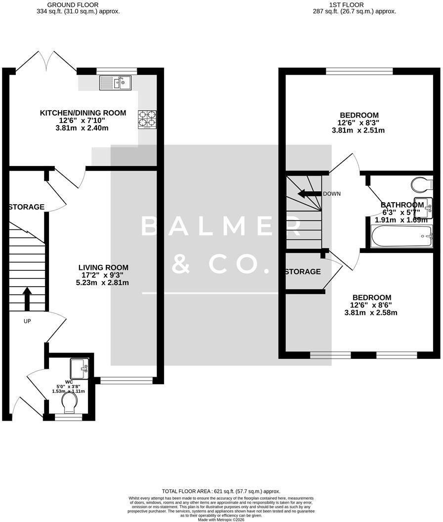 Daniels Close, Leigh, WN7 floorplan