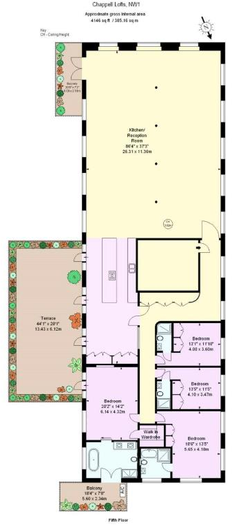 Chappell Lofts, Chalk Farm NW1 floorplan