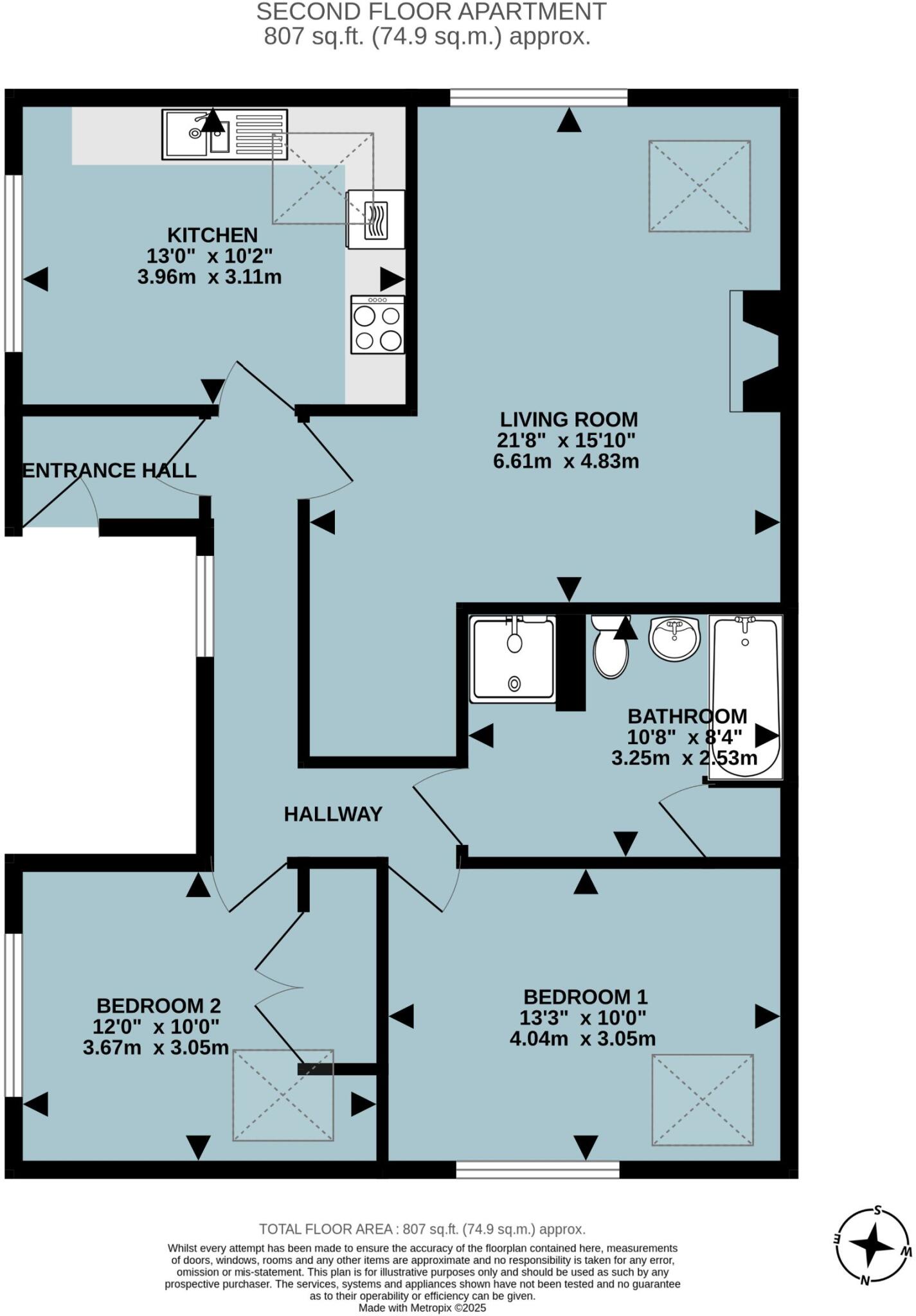 2, Langmead House, South Molton floorplan