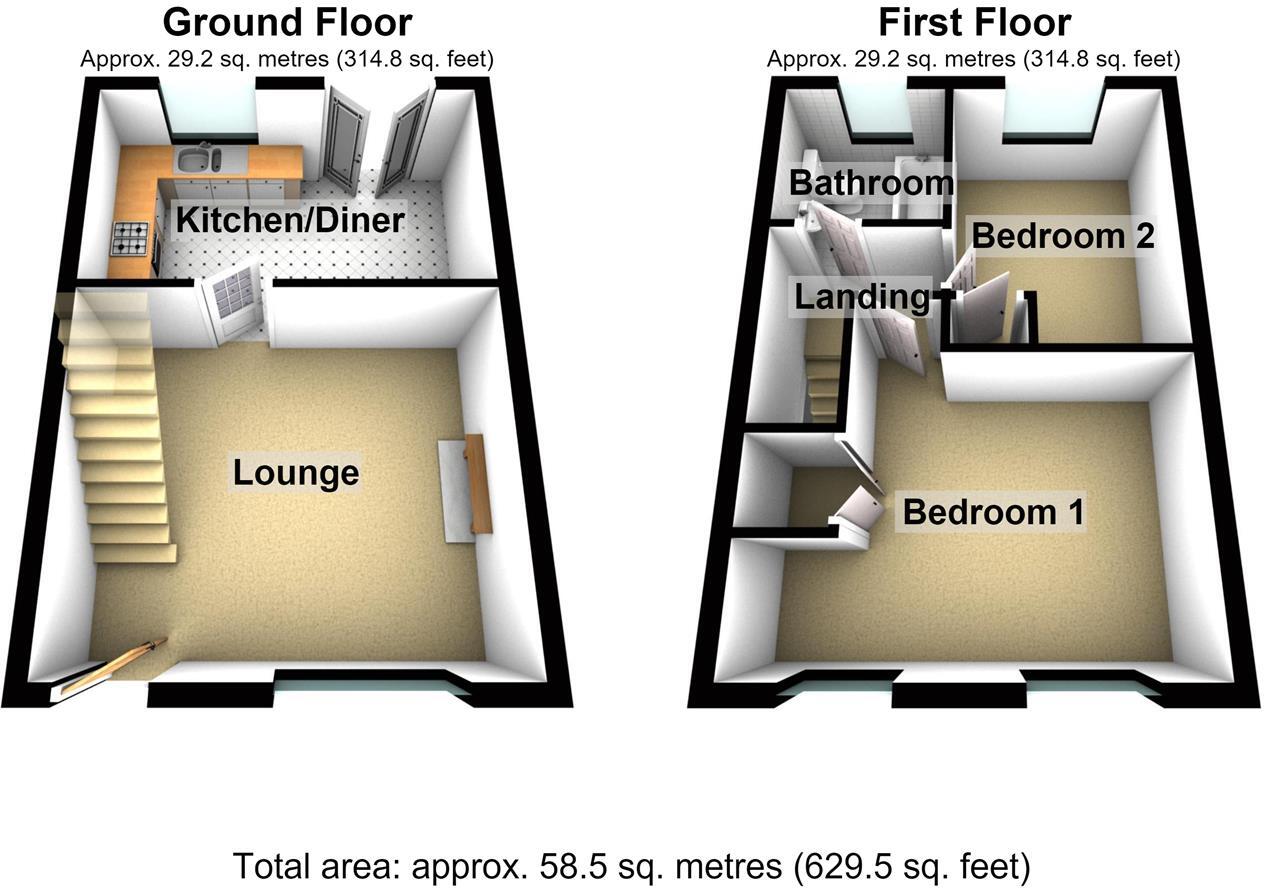 Rugby Close, Market Harborough floorplan