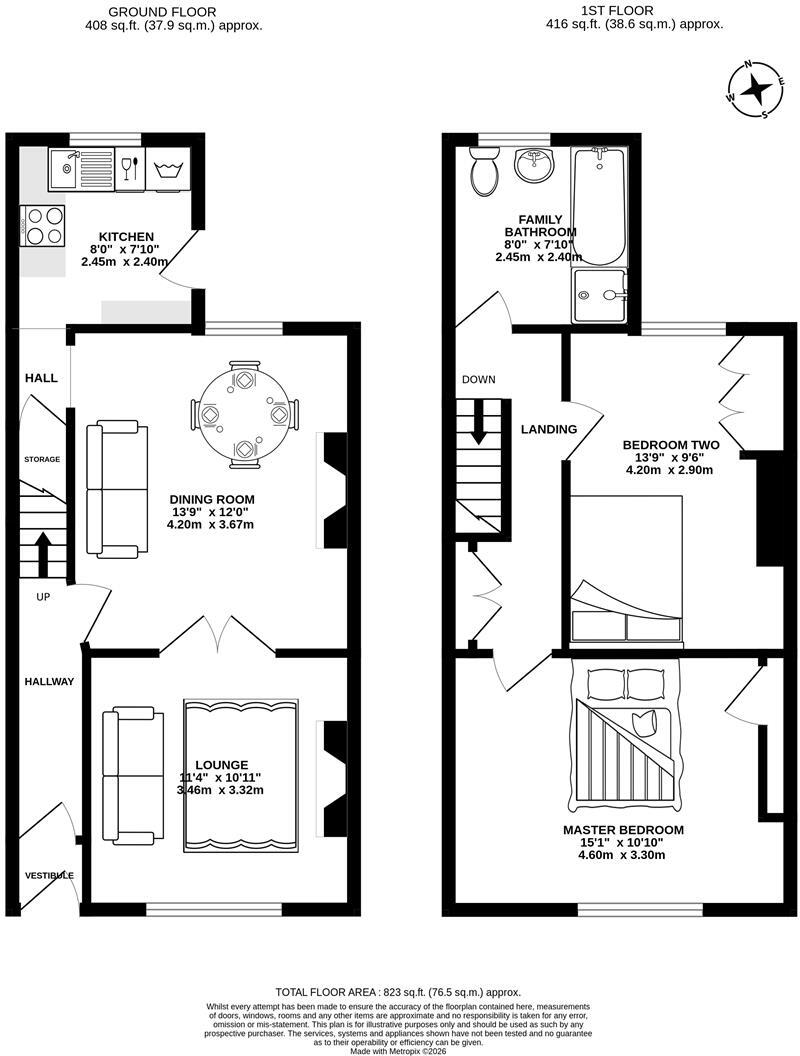 Leyland Road, Penwortham, Preston floorplan