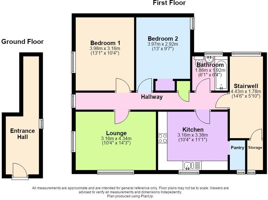 To Let - Churchill Avenue, Marshside, PR9 - Two Bed First Floor Apt floorplan