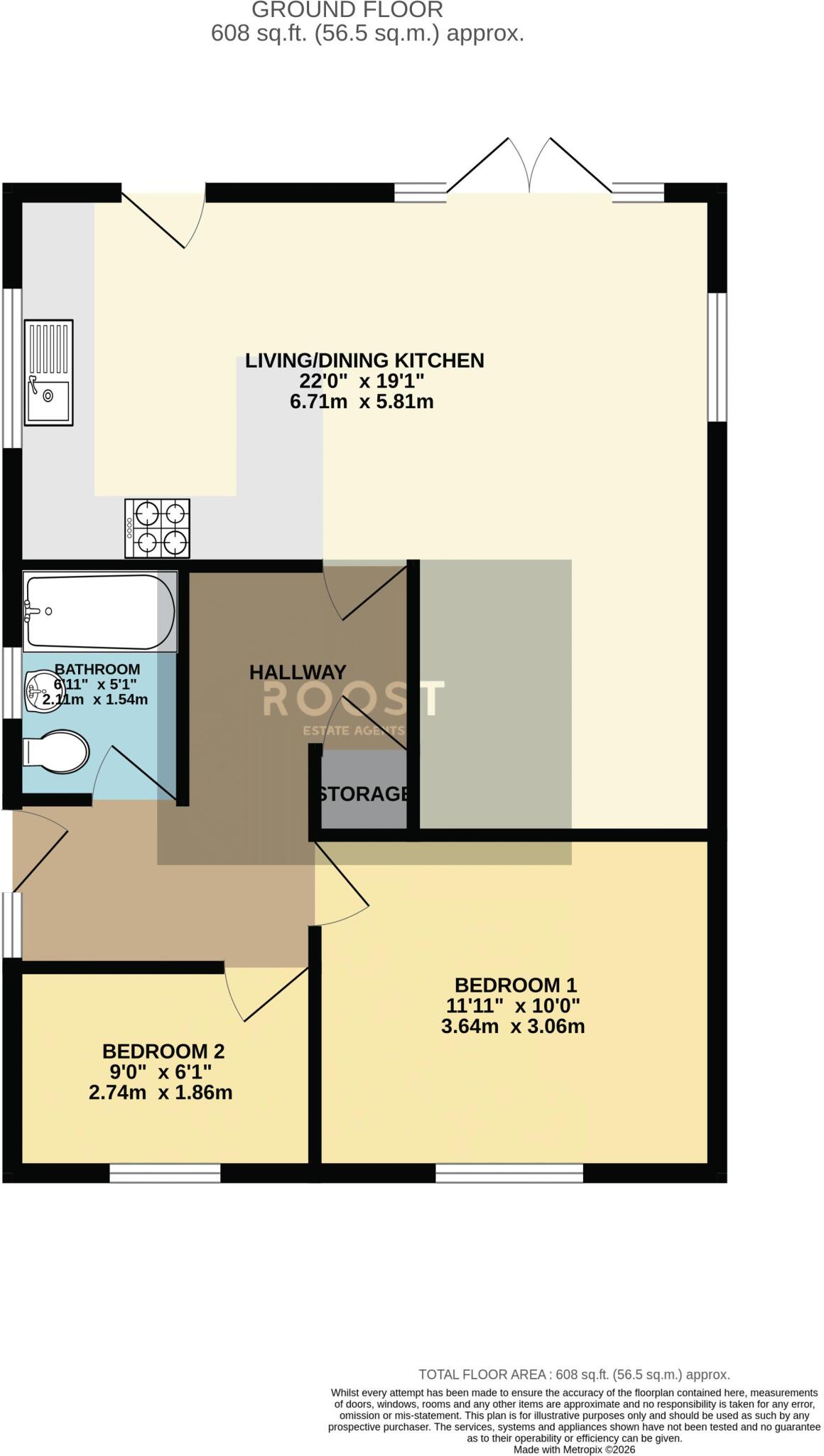 New Road, Waltham floorplan