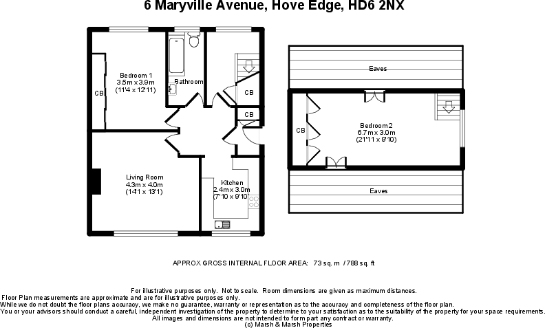 6 Maryville Avenue, Brighouse, HD6 2NX floorplan
