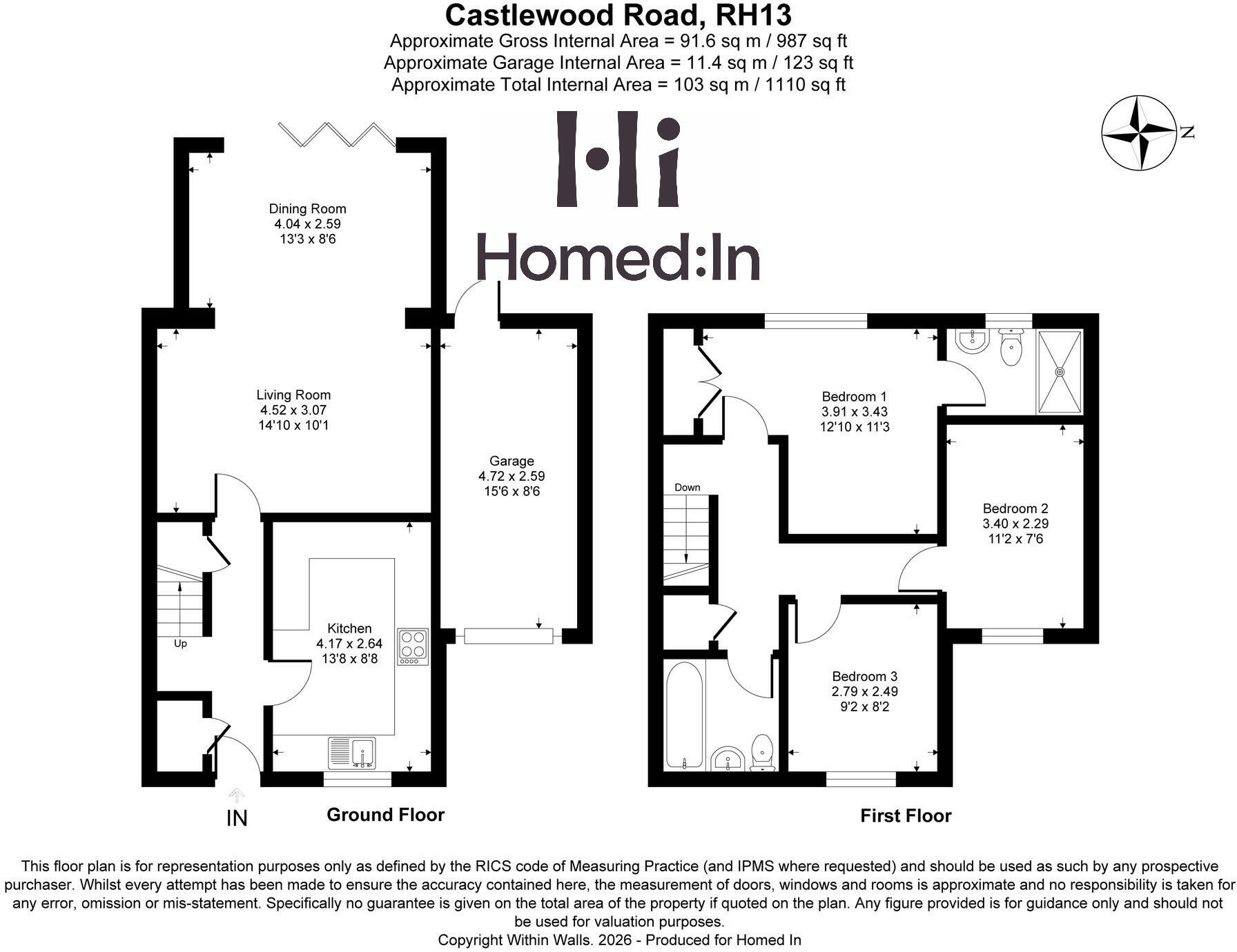 Castlewood Road, Southwater, West Sussex floorplan
