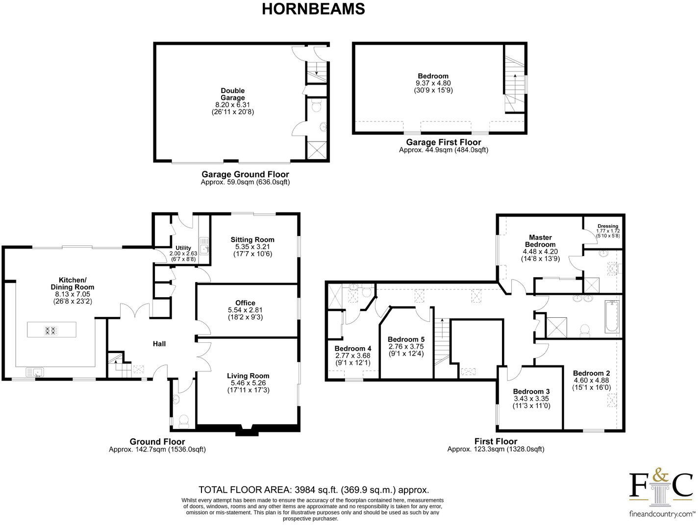 Spectacular five bed eco-home with additional living space floorplan