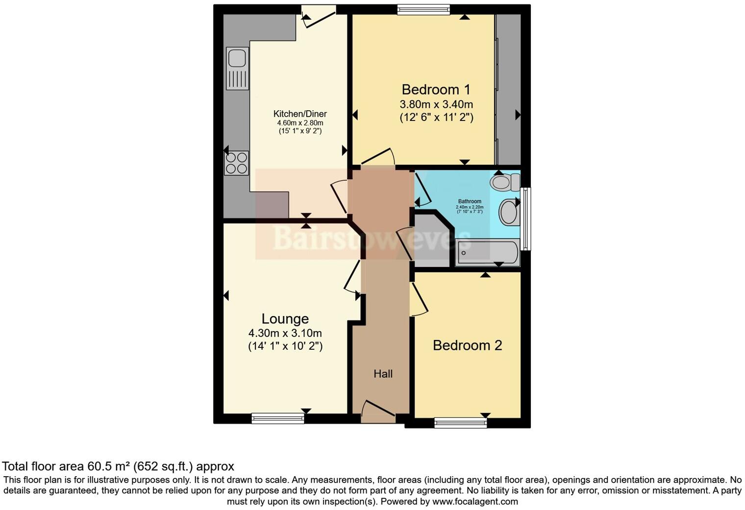 Highfield Avenue, Langwith Junction, Mansfield, Derbyshire, NG20 floorplan