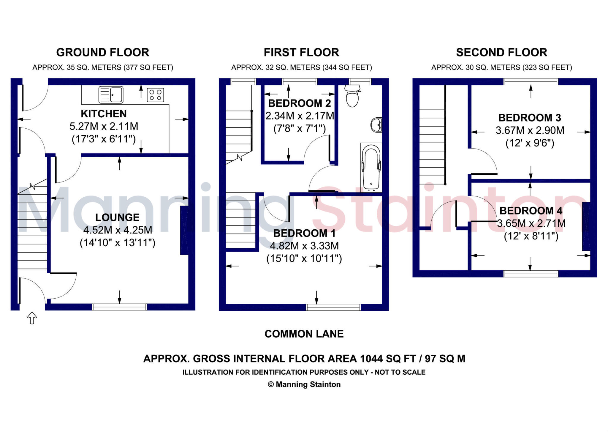 Common Lane, East Ardsley, Wakefield, West Yorkshire floorplan