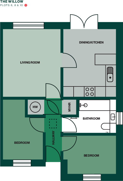 Nicholas Way, Old Road, Longtown, CA6 floorplan