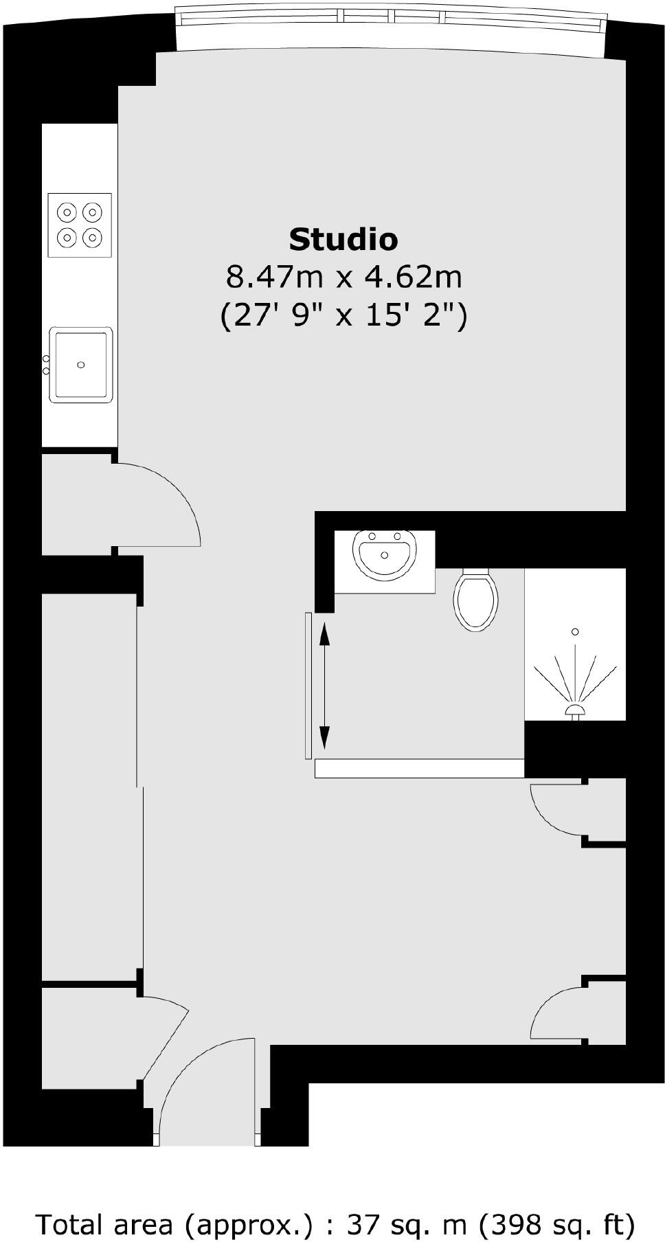Fairmont Avenue, Canary Wharf floorplan