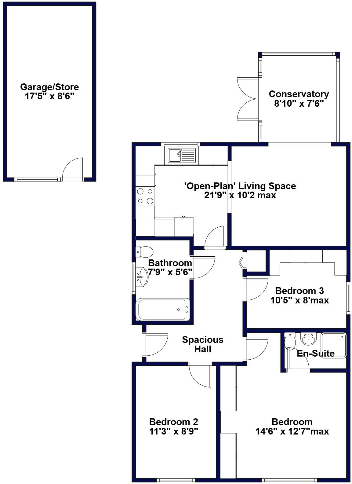 Coppice Avenue, Ferndown, Dorset floorplan