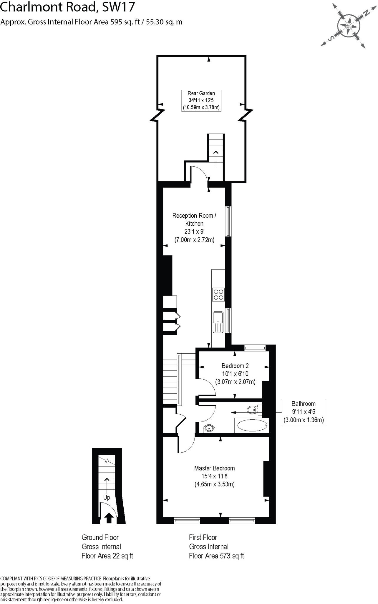 Charlmont Road, London, SW17 floorplan