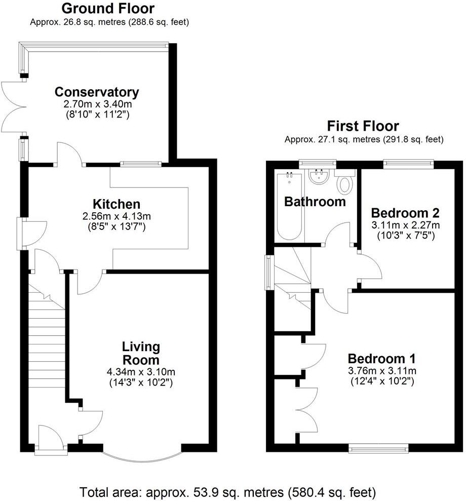 Steepside, Radbrook, Shrewsbury floorplan